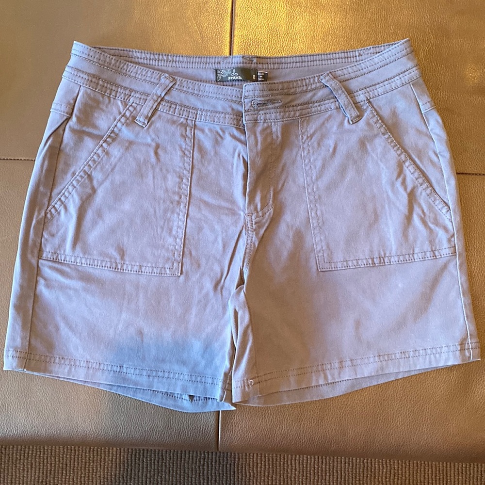 Prana stretch short. 5” inseam Grey size 8